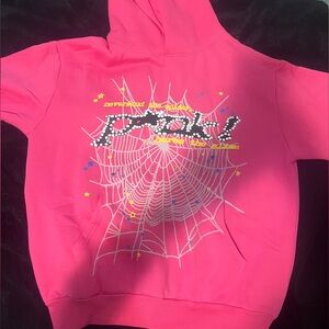 Pink spider hoodie